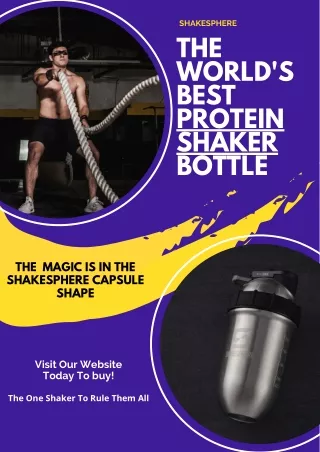 The World's Best Protein Shaker Bottle - ShakeSphere