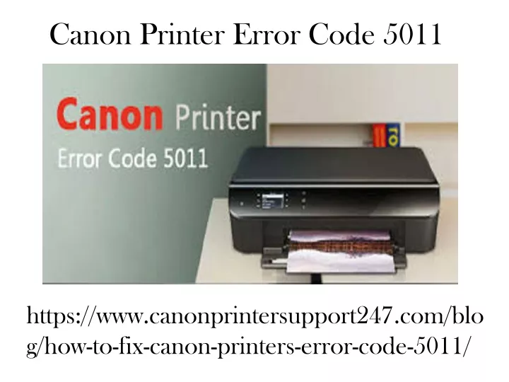 canon printer error code 5011