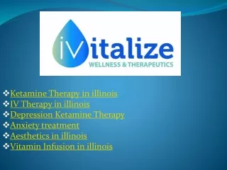 Ketamine Therapy in illinois