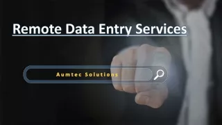 Remote Data Entry Services