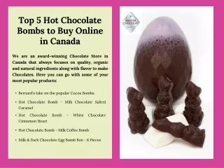 Top 5 Hot Chocolate Bombs to Buy Online in Canada