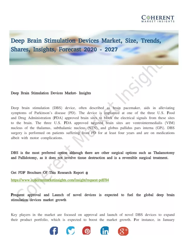 deep brain stimulation devices market size trends