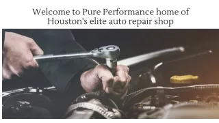 welcome to pure performance home of houston