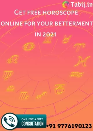 Get free horoscope online for your betterment in 2021
