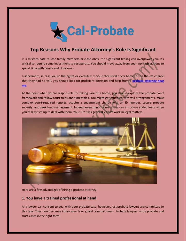 Ppt Top Reasons Why Probate Attorneys Role Is Significant Powerpoint Presentation Id10415220 6938