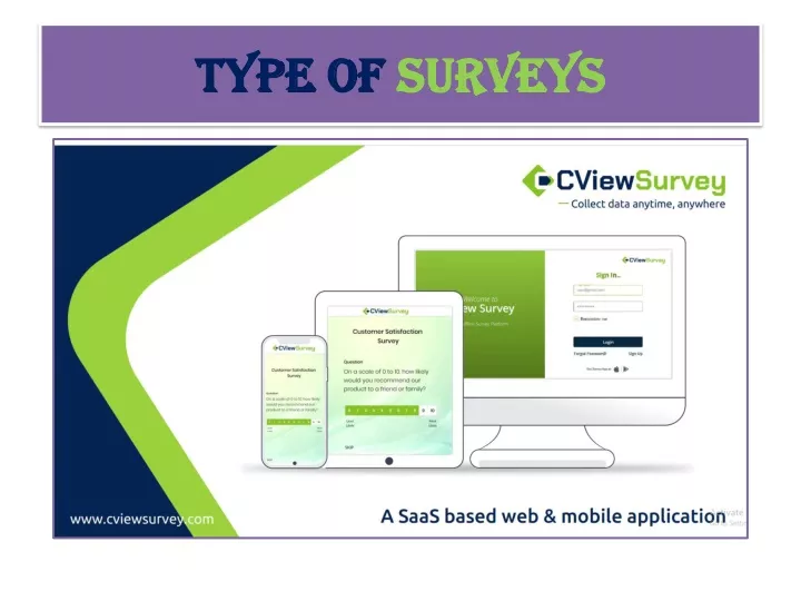 type of surveys