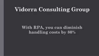 vidorra consulting group