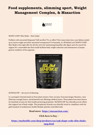 food supplements slimming sport weight management