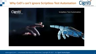 why cxo s can t ignore scriptless test automation