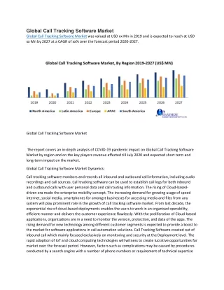 global call tracking software market global call