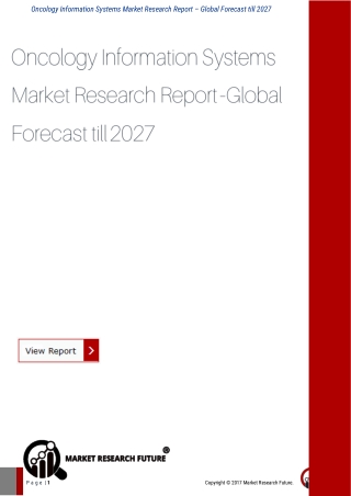 oncology information systems market research