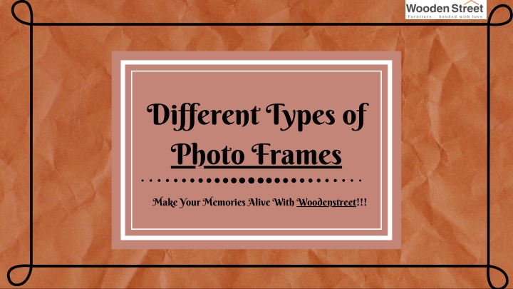 different types of photo frames