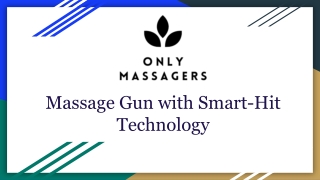Massage Gun with Smart-Hit Technology