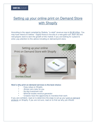 setting up your online print on demand store with