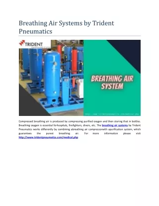 breathing air systems by trident pneumatics