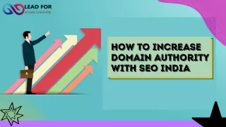 How to increase domain authority with SEO India