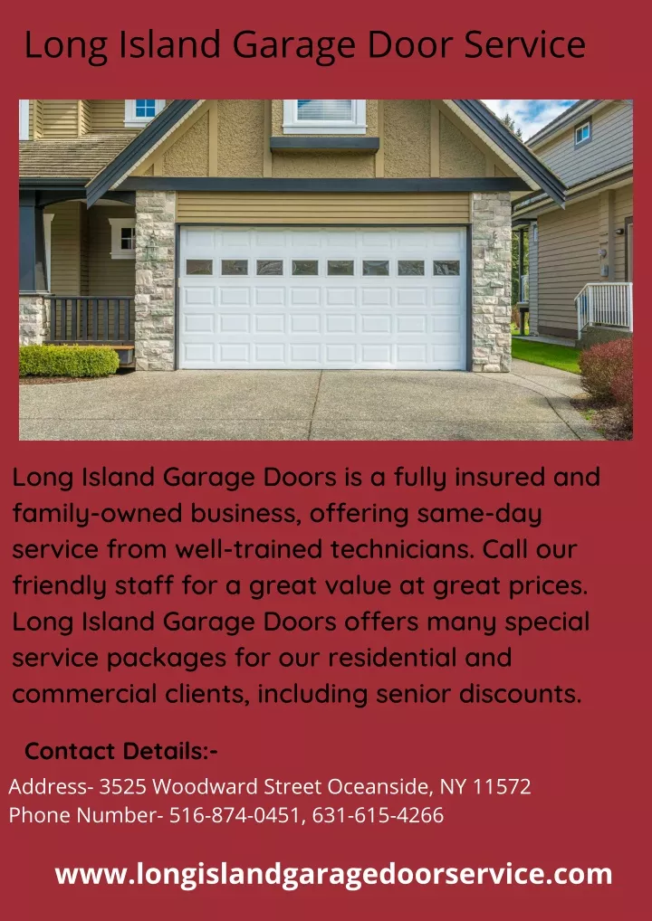 long island garage door service