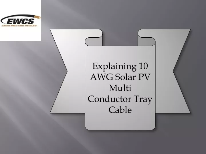 explaining 10 awg solar pv multi conductor tray