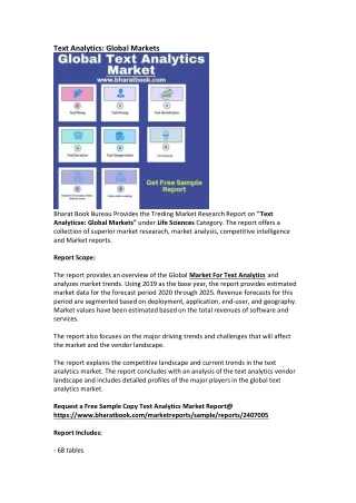 text analytics global markets