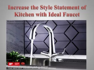 Increase the Style Statement of Kitchen with Ideal Faucet