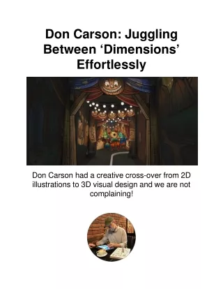 don carson juggling between dimensions