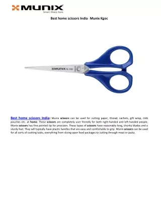 Best home scissors India - Munix Kgoc