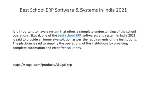 best school erp software systems in india 2021