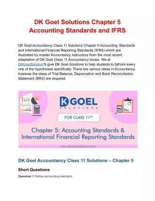 dk goel solutions chapter 5 accounting standards