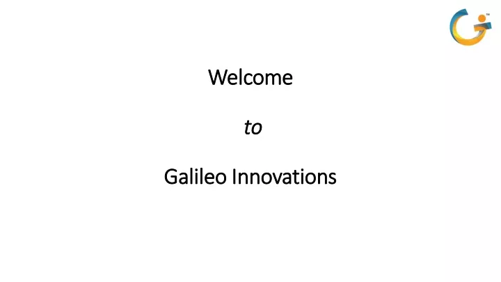 welcome to galileo innovations