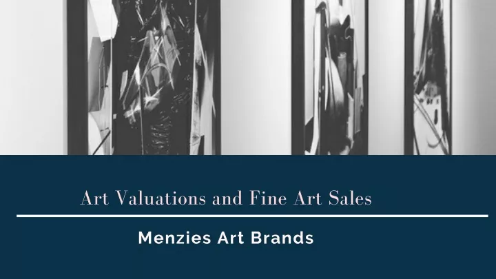 art valuations and fine art sales