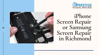 iPhone Screen Repair or Samsung Screen Repair in Richmond