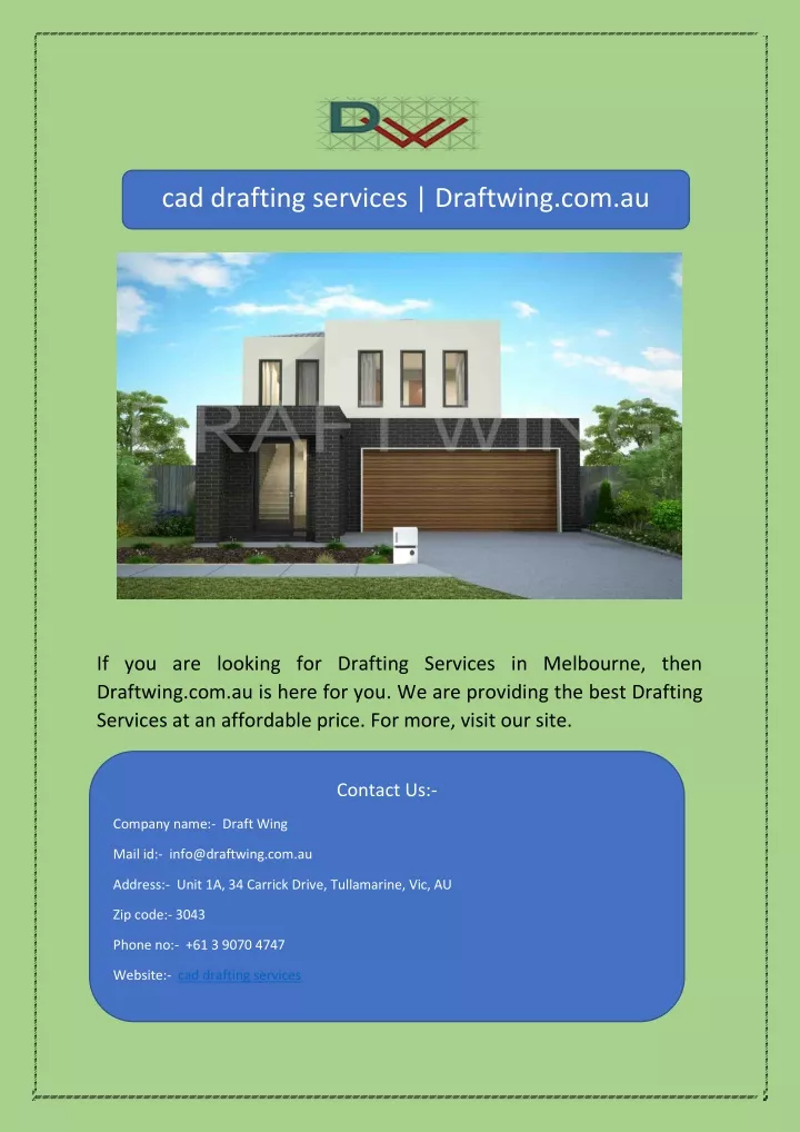 cad drafting services draftwing com au