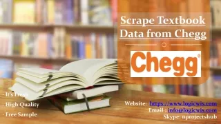 scrape textbook data from chegg
