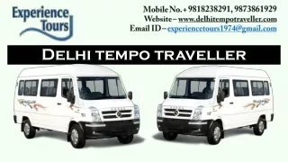 Tempo Traveller in Delhi, 35 and 50 Seater Bus on Rent