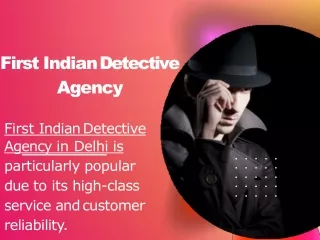 Get the best Detective agency in Delhi to solve your cases