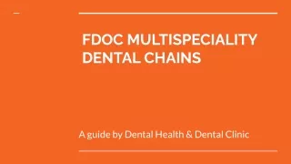 fdoc multispeciality dental chains