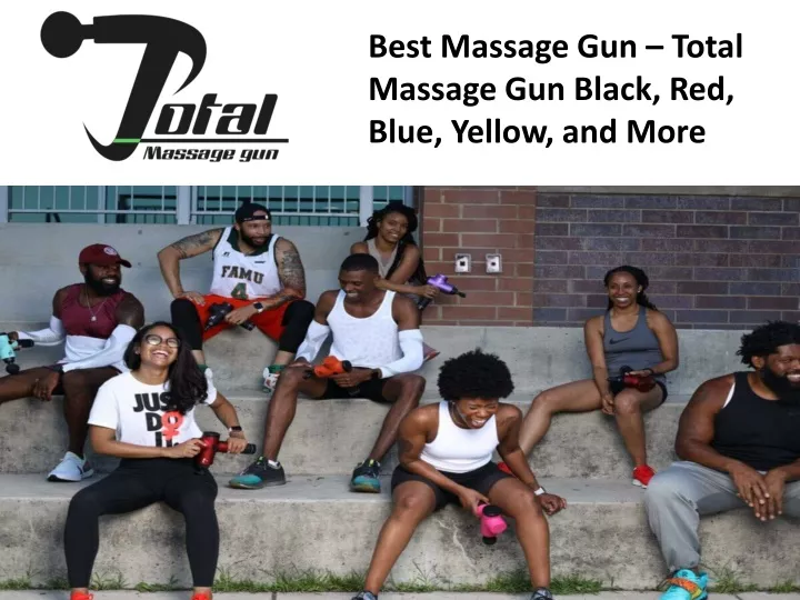 best massage gun total massage gun black red blue