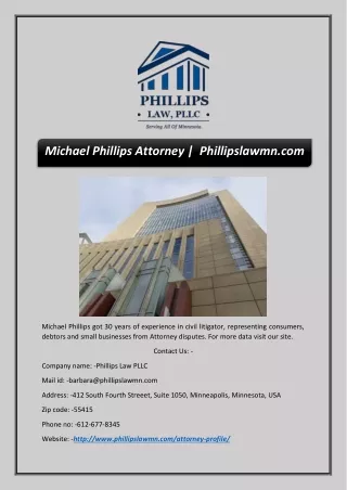 michael phillips attorney phillipslawmn com