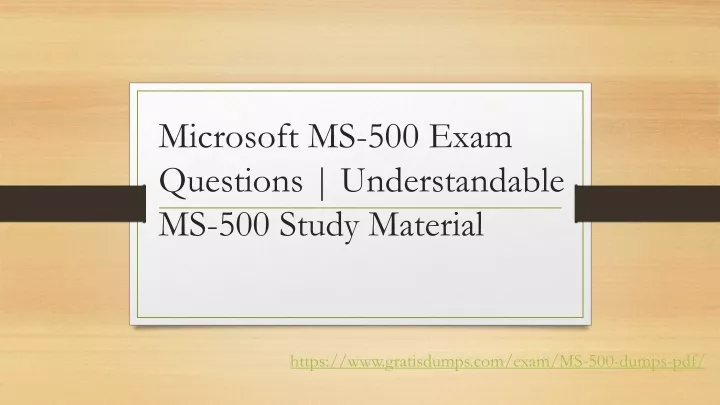 microsoft ms 500 exam questions understandable ms 500 study material