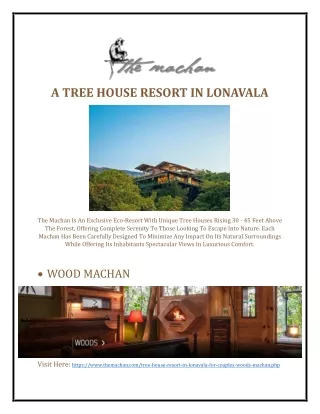 a tree house resort in lonavala