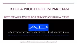Legal Way of Khula in Pakistan - Get Khula Papers in Pakistan By Lawyer