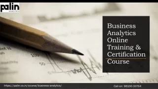 business analytics online training certification course