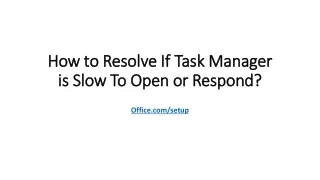 how to resolve if task manager how to resolve