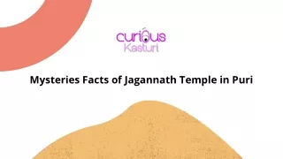 Mysteries Facts of Jagannath Temple in Puri
