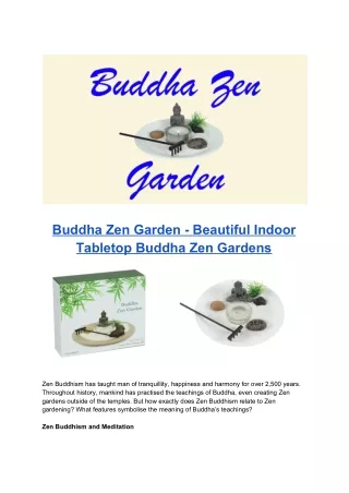 Mini Buddha Zen Garden