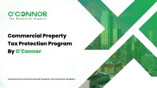 Commercial Property Tax Protection Program By O’Connor