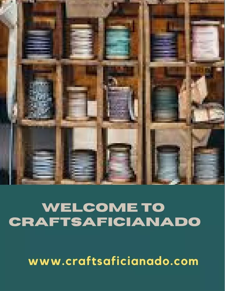welcome to craftsaficianado