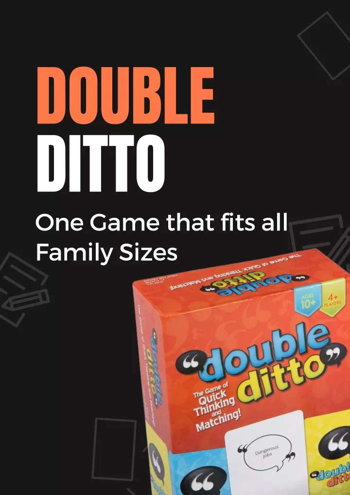 double ditto one game that fits all family sizes