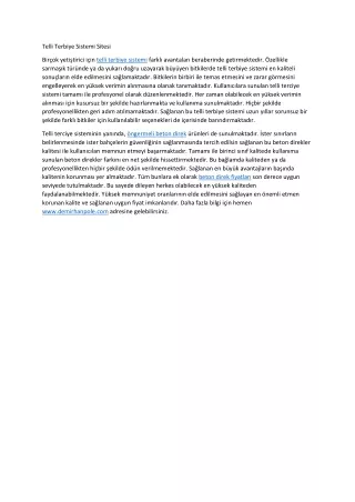 telli terbiye sistemi sitesi
