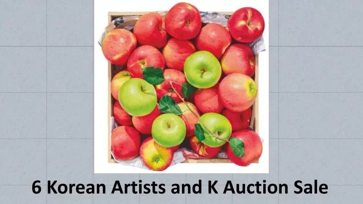 6 korean artists and k auction sale
